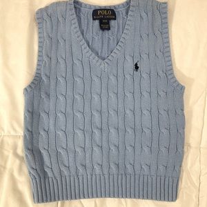 Blue Pastel Vest. Perfect Winter Spring.